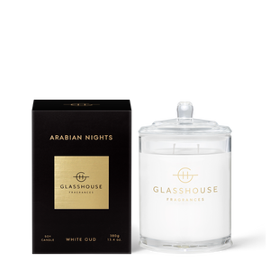 Glasshouse Fragrances ARABIAN NIGHTS 380g Triple Scented Soy Candle