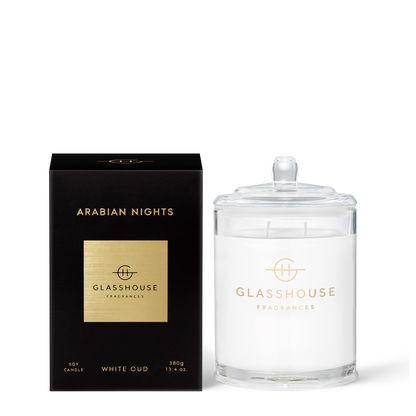Glasshouse Fragrances ARABIAN NIGHTS 380g Triple Scented Soy Candle