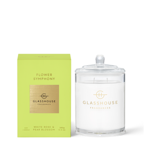 Glasshouse Fragrances FLOWER SYMPHONY 380g Triple Scented Soy Candle