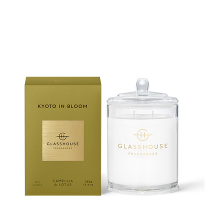 Glasshouse Fragrances KYOTO IN BLOOM 380g Triple Scented Soy Candle