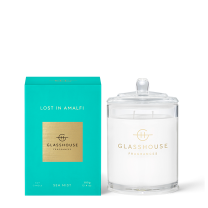 Glasshouse Fragrances LOST IN AMALFI 380g Triple Scented Soy Candle