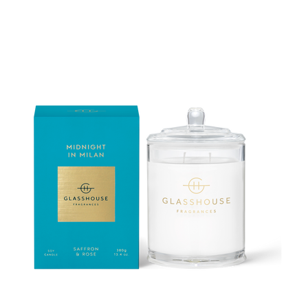 Glasshouse Fragrances MIDNIGHT IN MILAN 380g Triple Scented Soy Candle