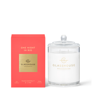 Glasshouse Fragrances ONE NIGHT IN RIO 380g Triple Scented Soy Candle