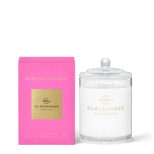 Glasshouse Fragrances OVER THE RAINBOW 380g Triple Scented Soy Candle
