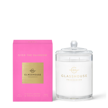 Glasshouse Fragrances OVER THE RAINBOW 380g Triple Scented Soy Candle