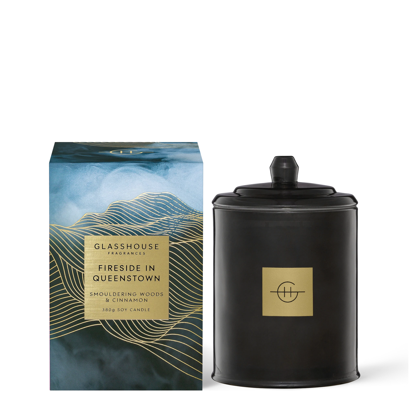 Glasshouse Fragrances Fireside in Queenstown 380g Triple Scented Soy Candle
