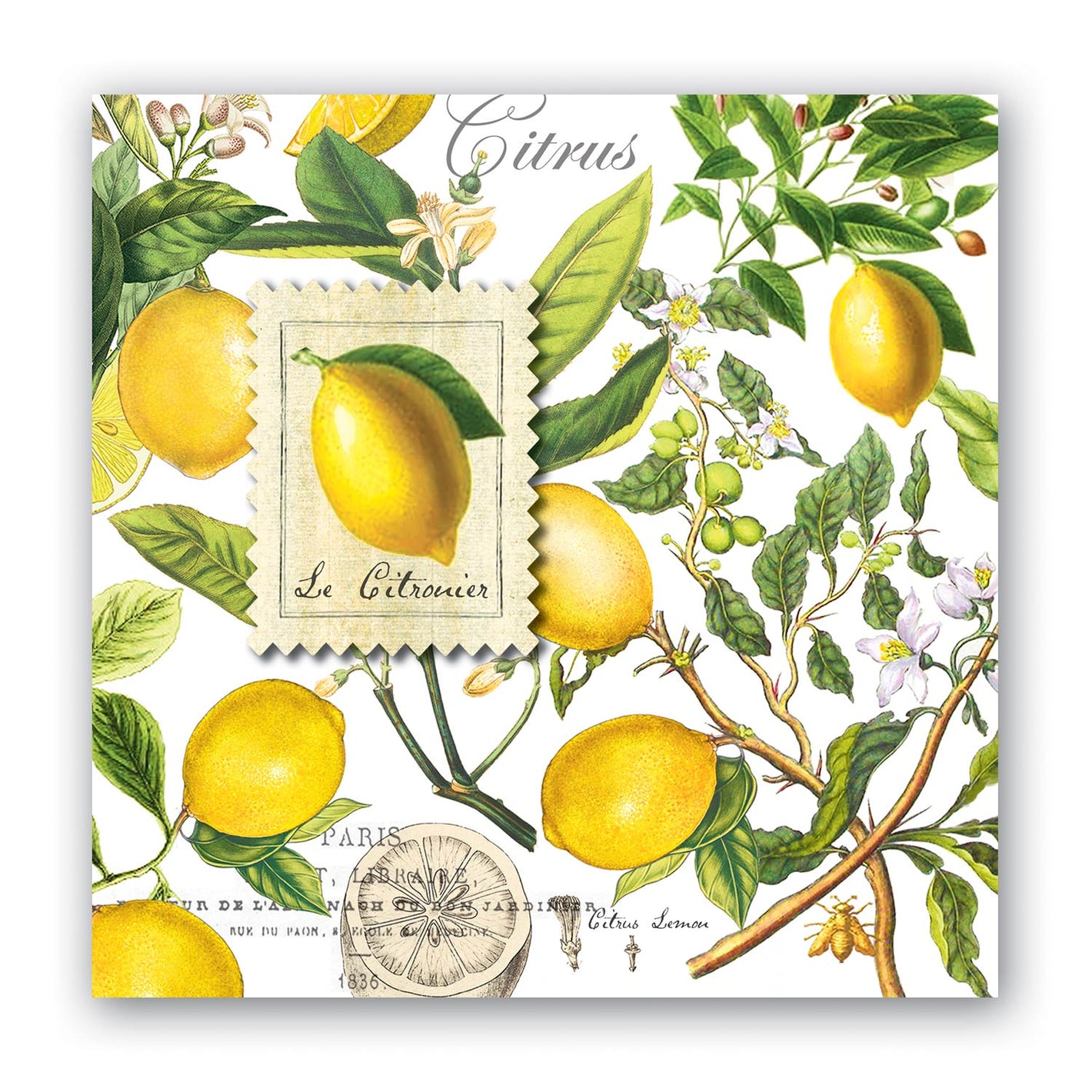 Michel Design Works Lemon Basil Luncheon Napkins