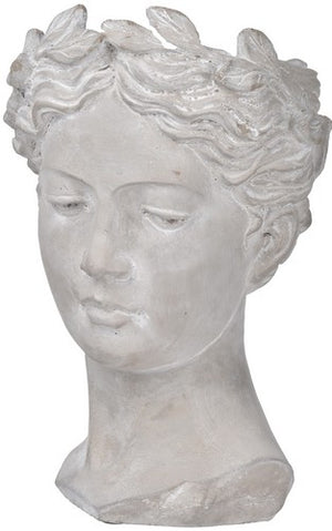 Visage Cement Statue Vase Large (2131) (Available In-Store Only)