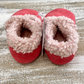 Lambskin Booties Strawberry Colour